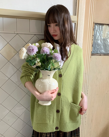 Loose Pocket Knit Cardigan BU0031