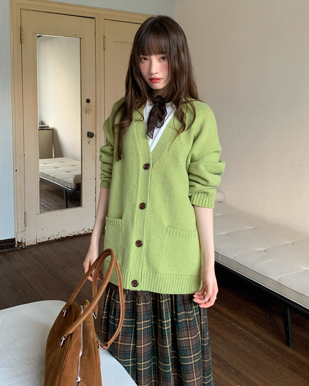 Loose Pocket Knit Cardigan BU0031