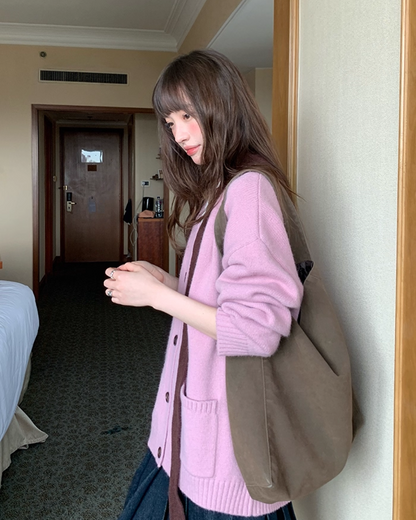 Loose Pocket Knit Cardigan BU0031