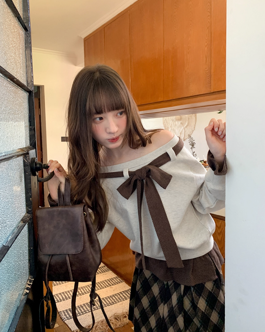 Ribbon Layer Sweatshirt BU0032