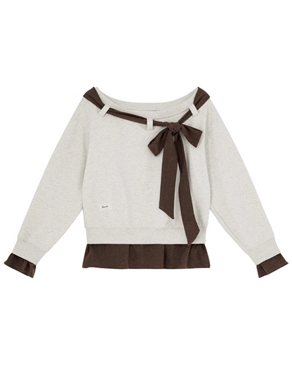 Ribbon Layer Sweatshirt BU0032