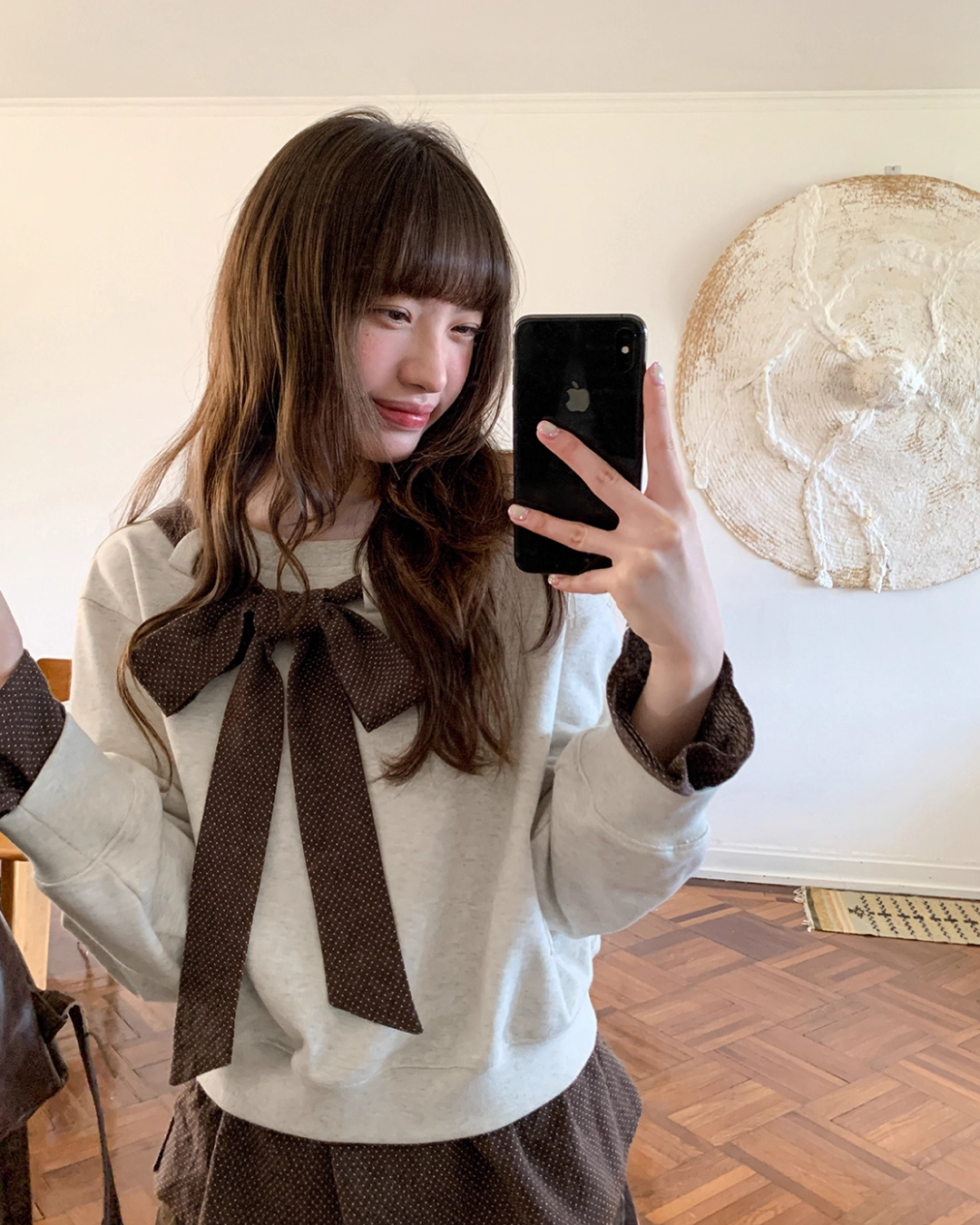 Ribbon Layer Sweatshirt BU0032