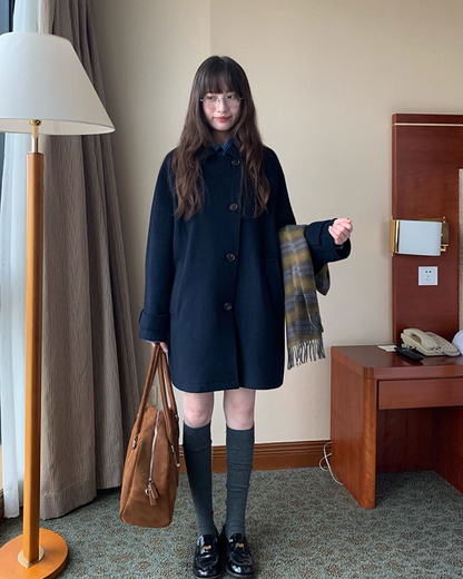Mid-length Botton Coat BU0033