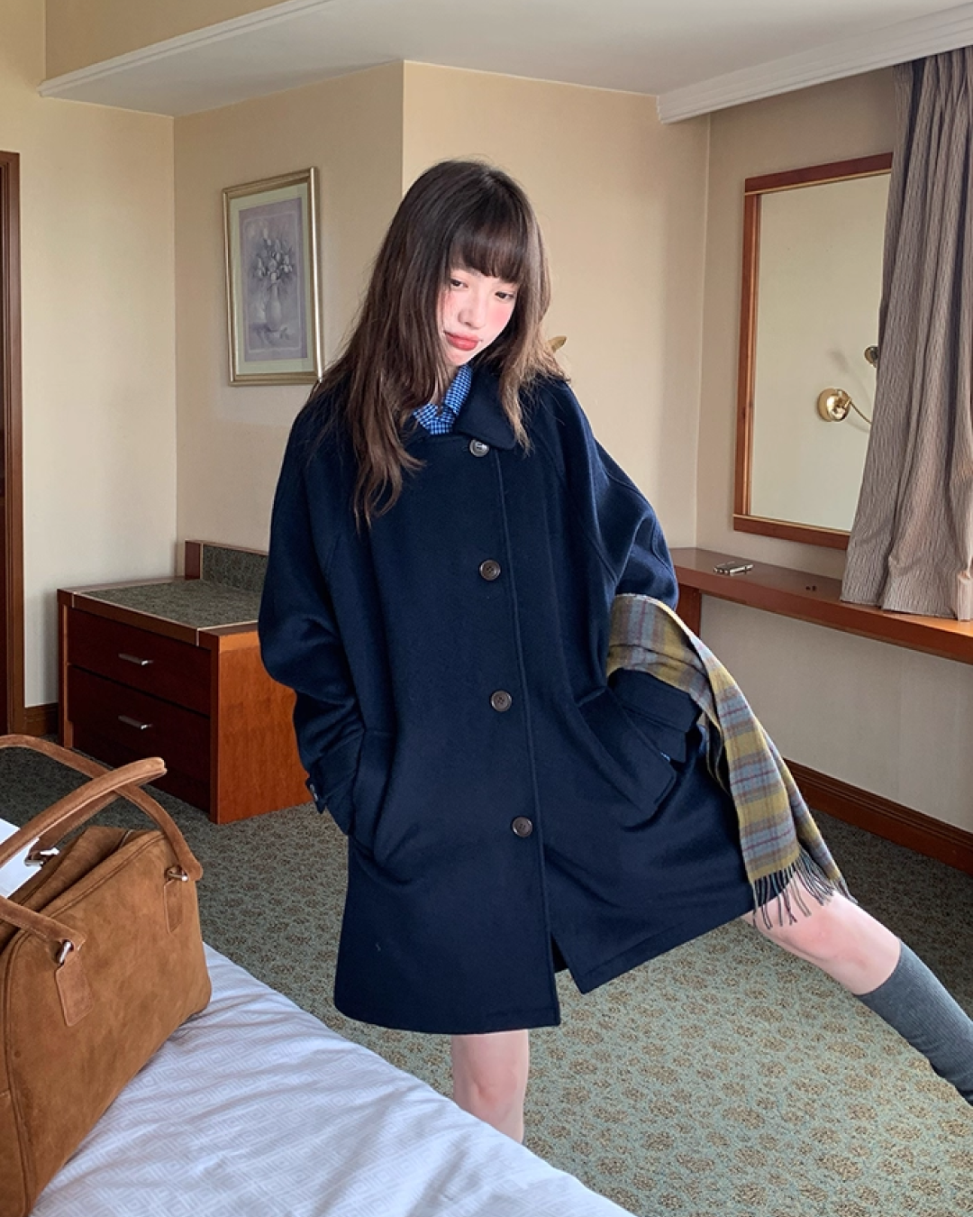 Mid-length Botton Coat BU0033