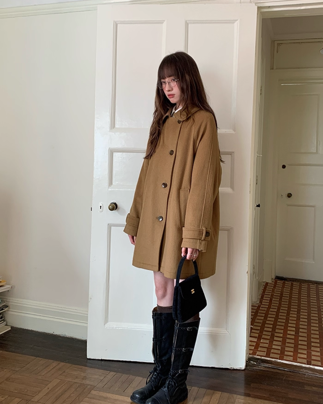Mid-length Botton Coat BU0033