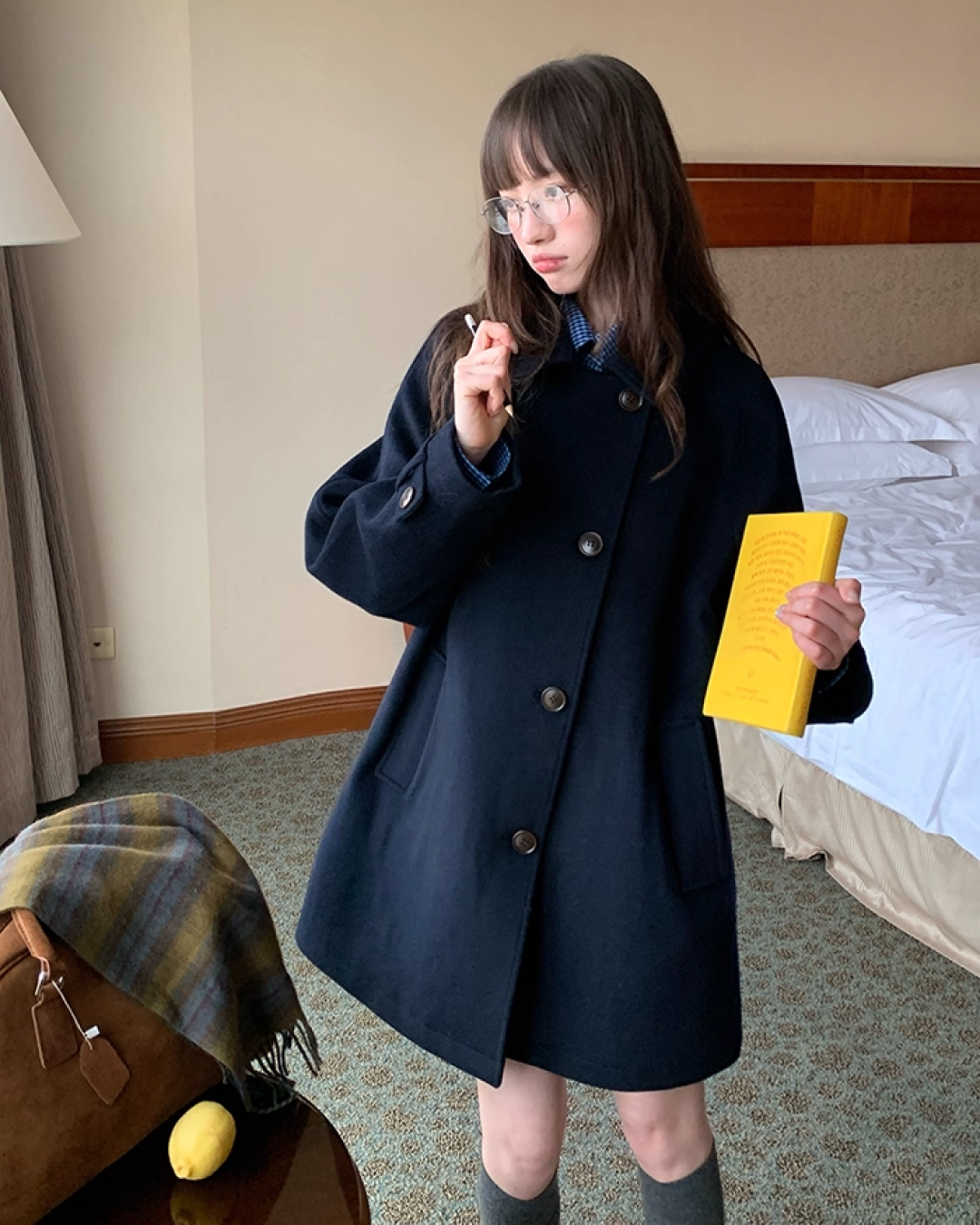 Mid-length Botton Coat BU0033