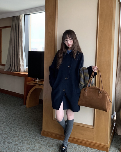 Mid-length Botton Coat BU0033