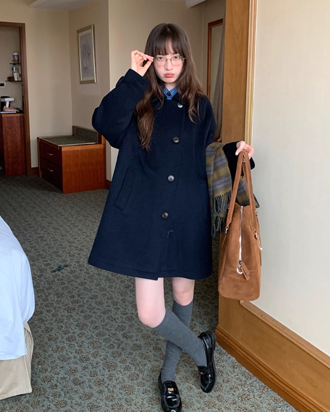 Mid-length Botton Coat BU0033