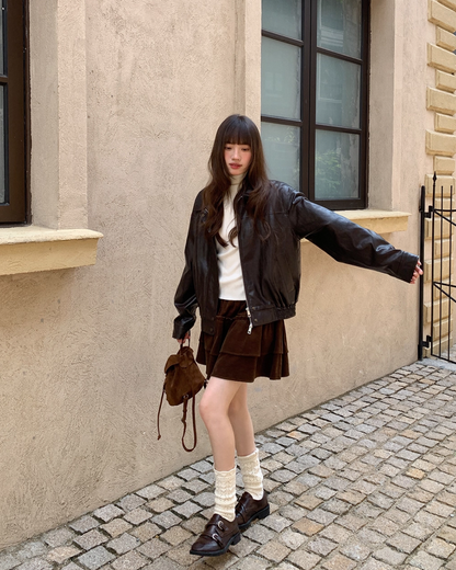 Back Ribbon Vintage Jacket BU0034