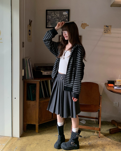 Pleats Middle Skirt BU0009