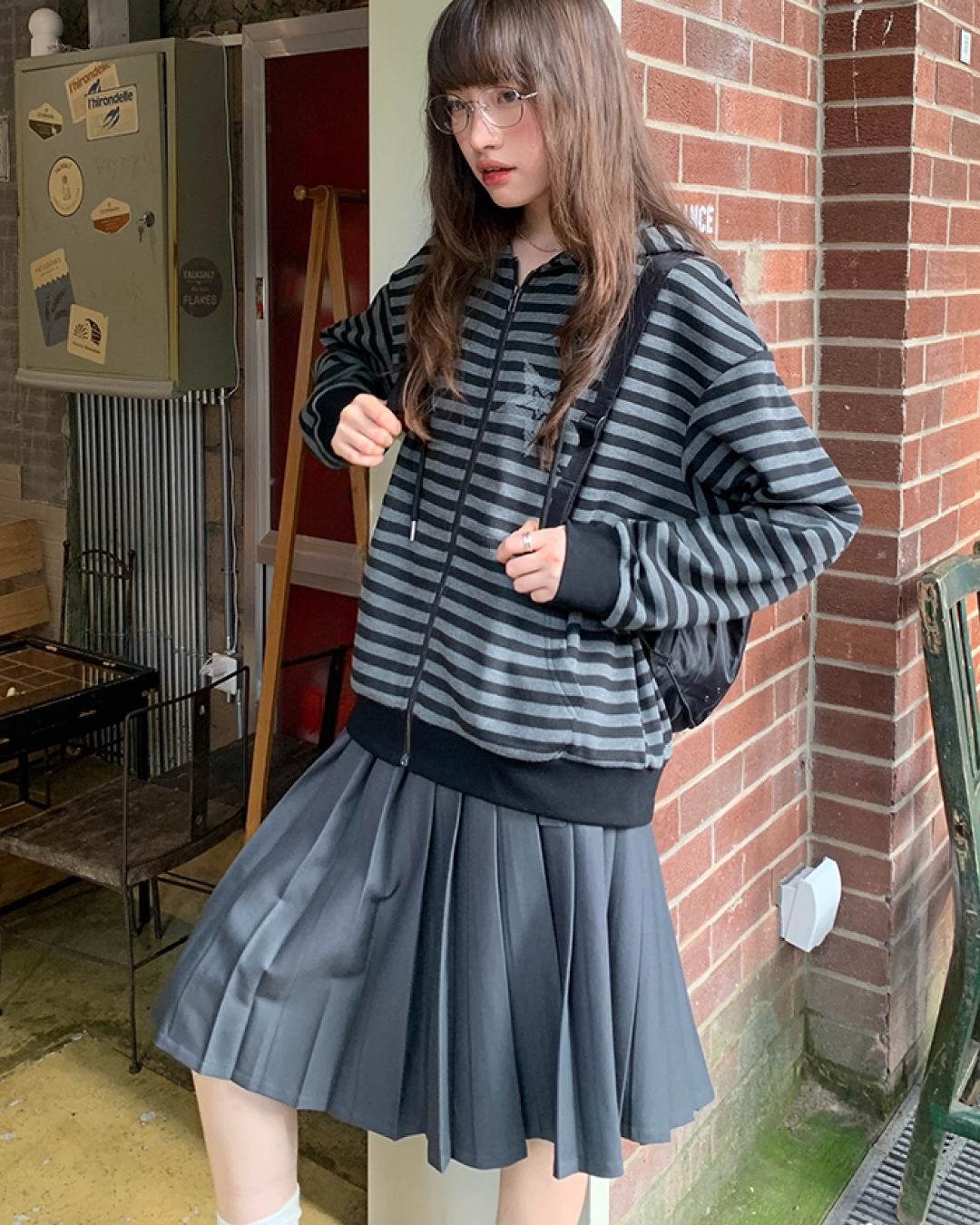 Pleats Middle Skirt BU0009