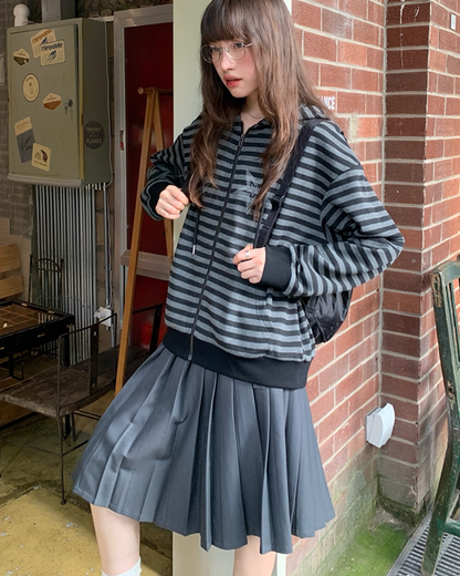 Pleats Middle Skirt BU0009