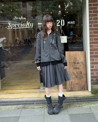 Pleats Middle Skirt BU0009