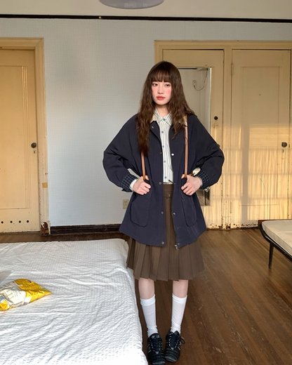 Pleats Middle Skirt BU0009