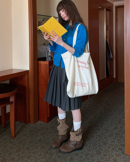 Pleats Middle Skirt BU0009