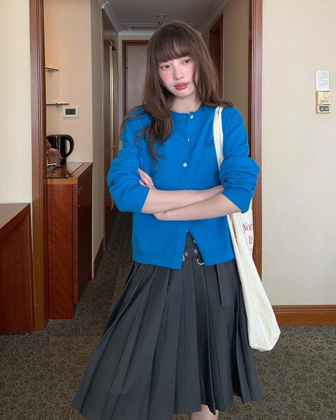 Pleats Middle Skirt BU0009