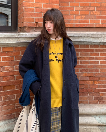 Color Lettering Knit BU0036