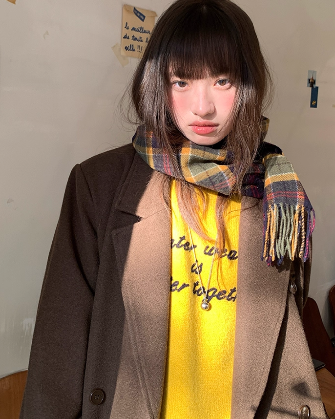 Color Lettering Knit BU0036