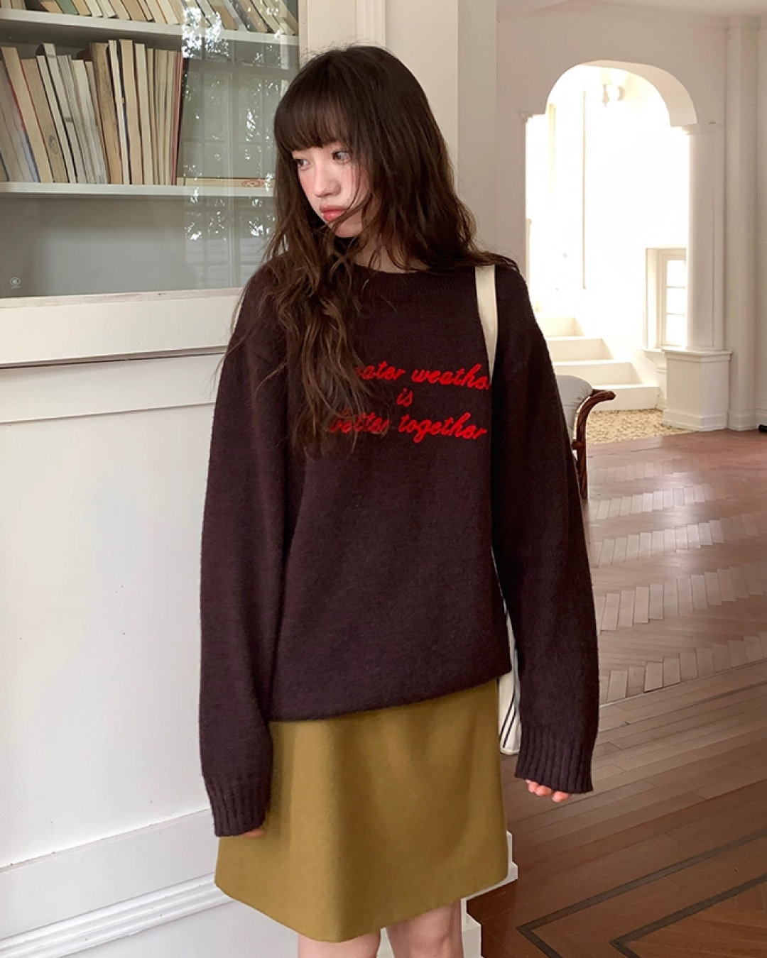 Color Lettering Knit BU0036