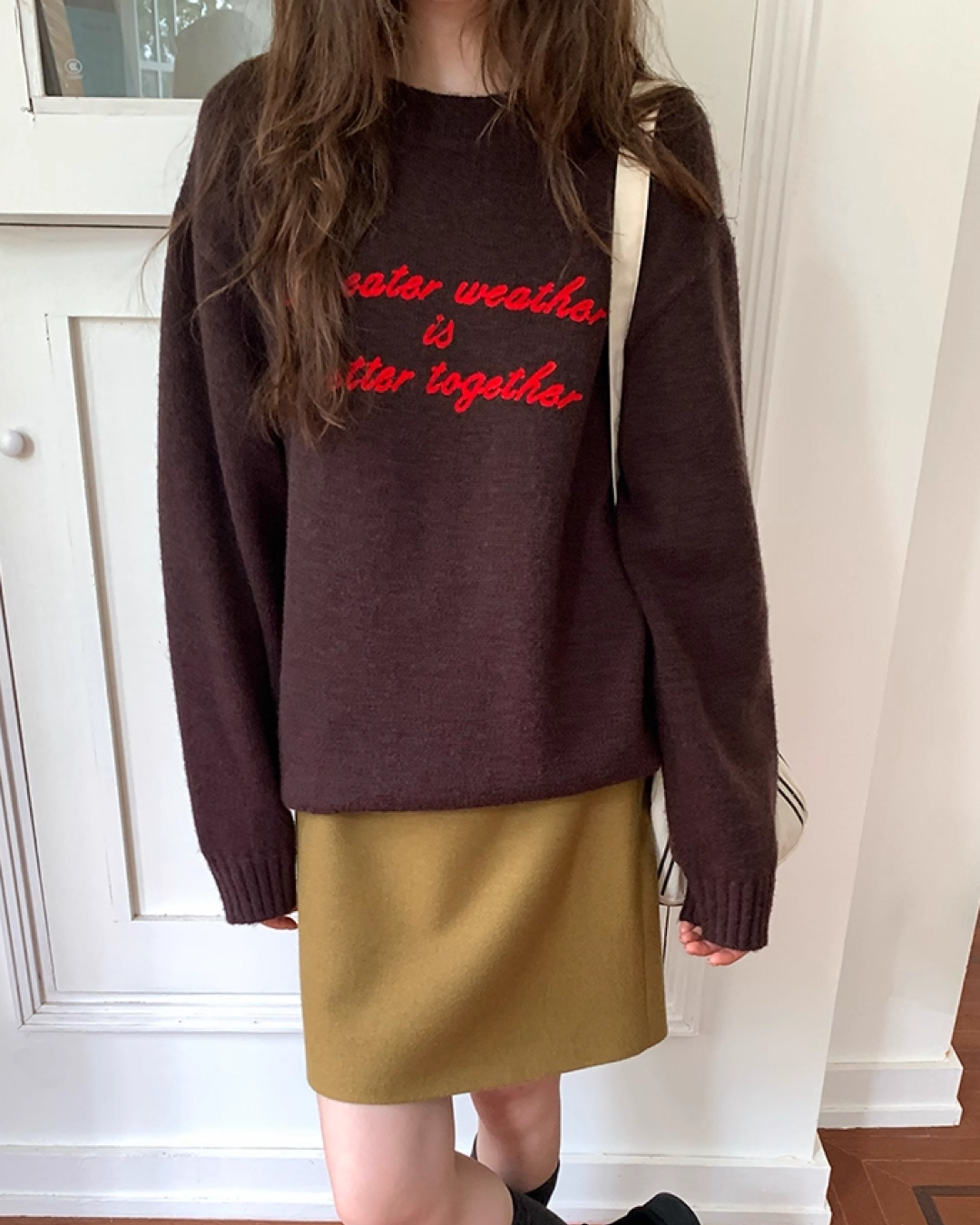 Color Lettering Knit BU0036