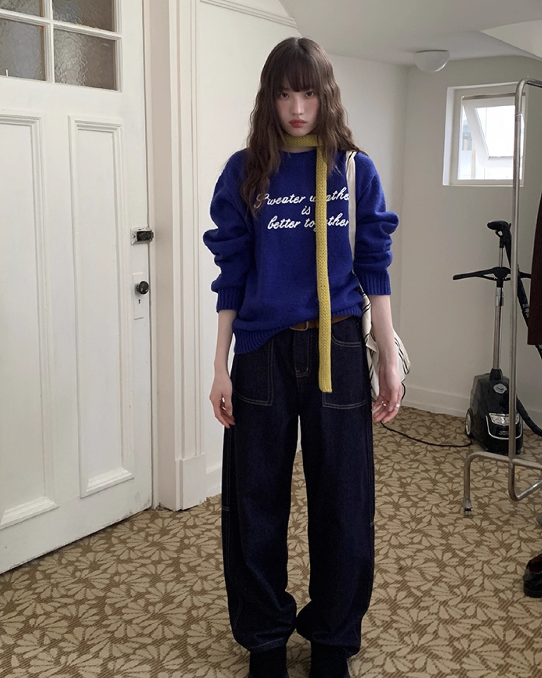 Color Lettering Knit BU0036