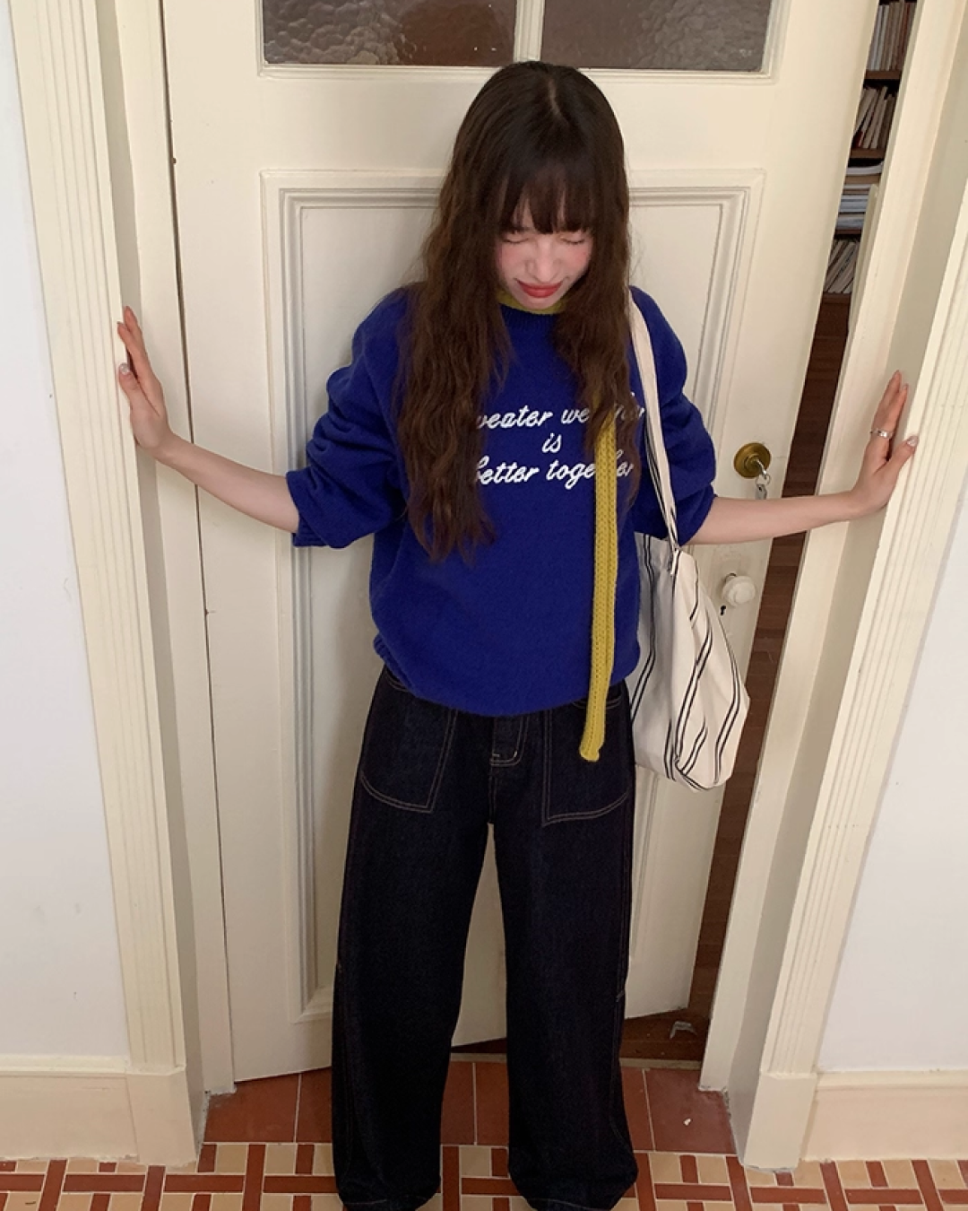 Color Lettering Knit BU0036