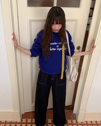 Color Lettering Knit BU0036