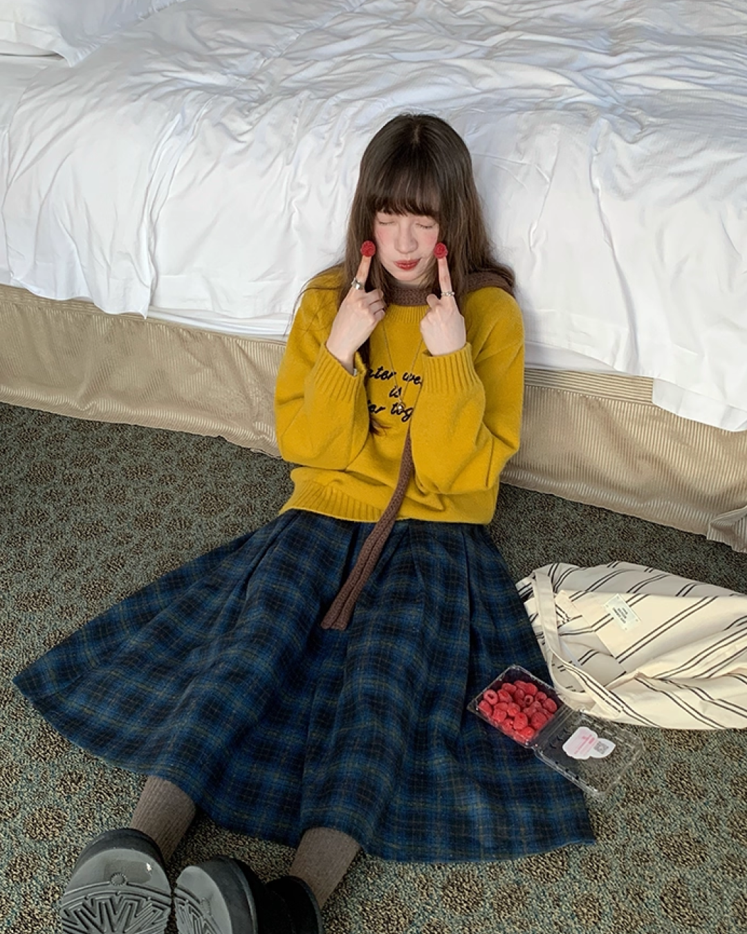 Color Lettering Knit BU0036