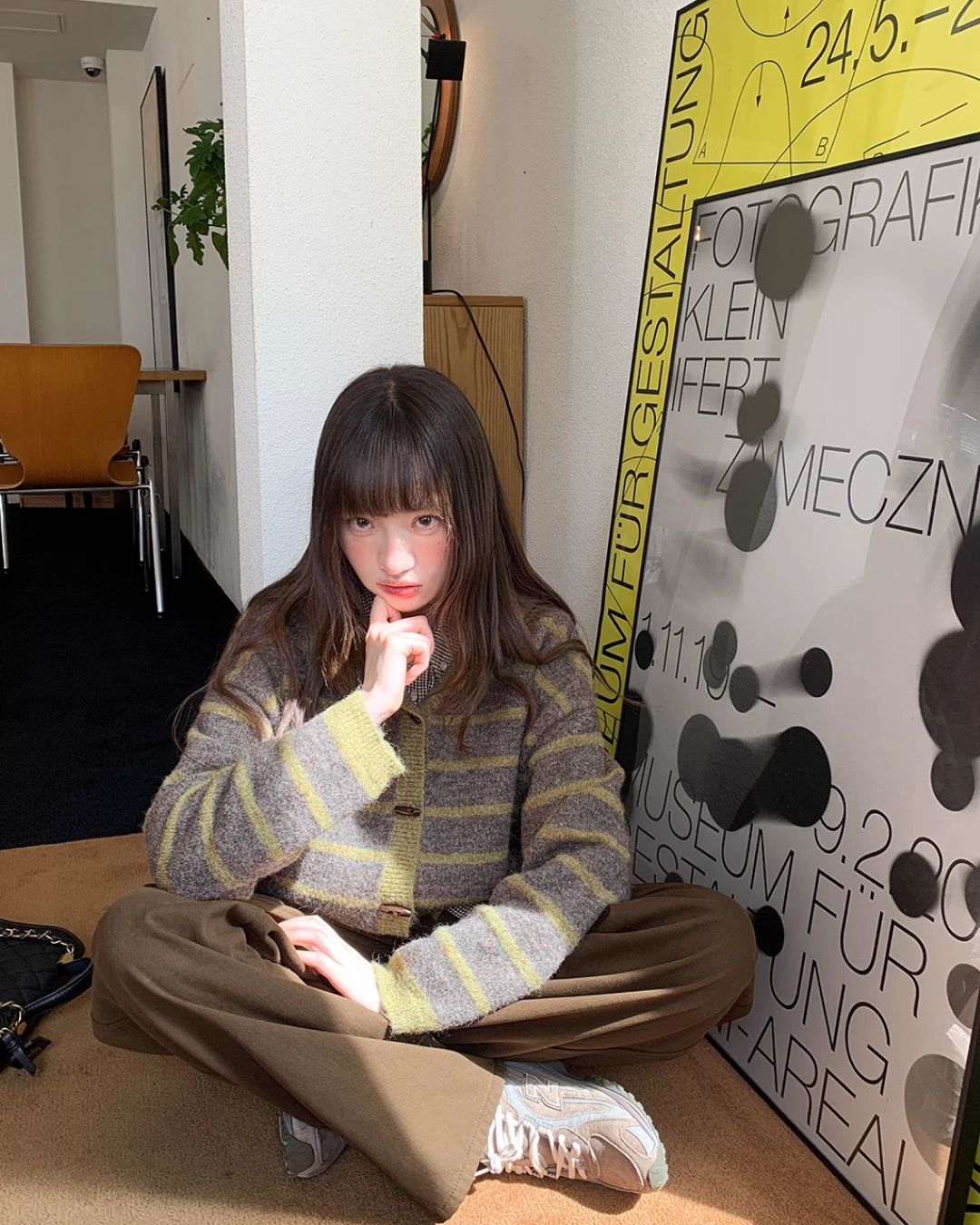 Border Knit Hoodie BU0042