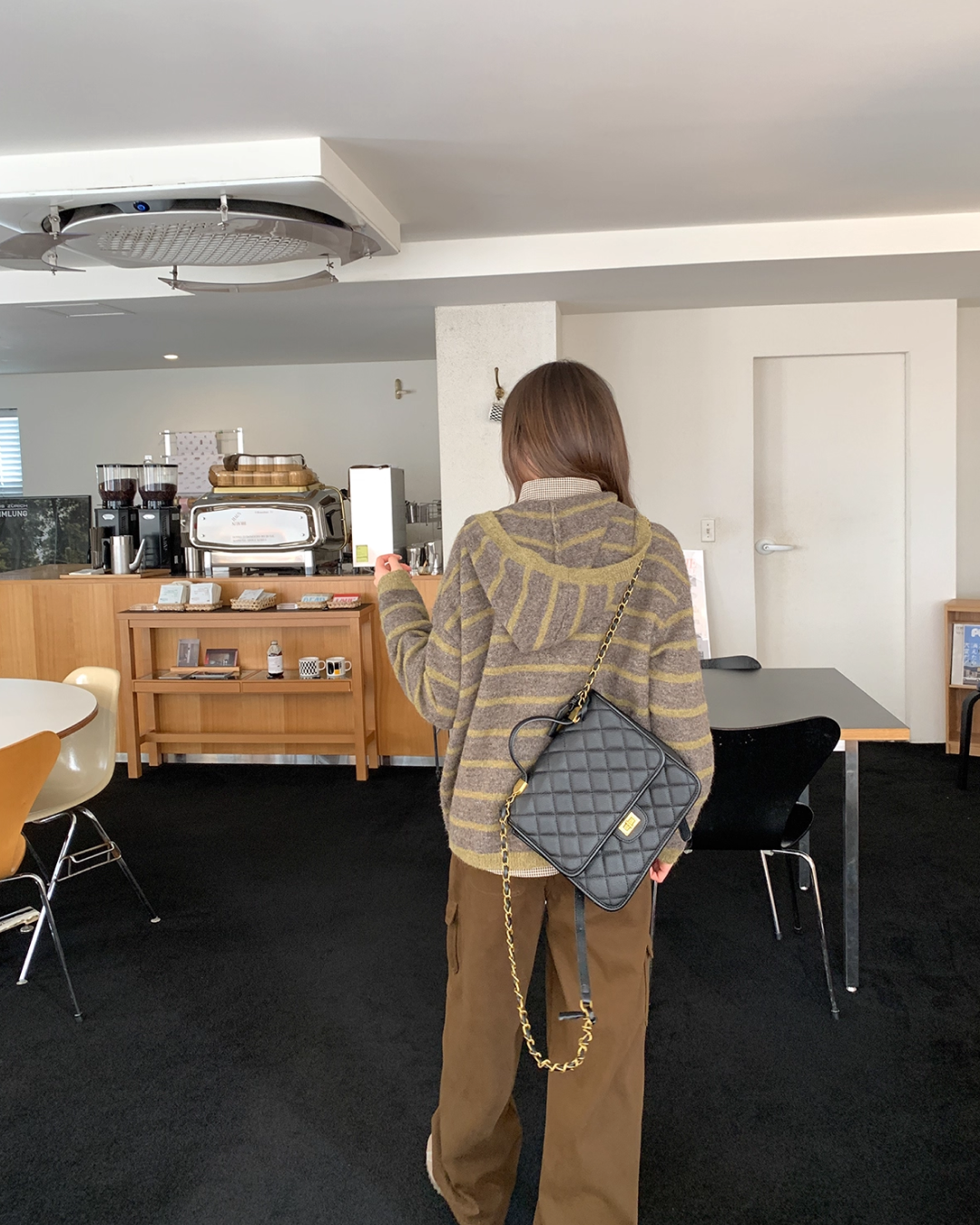 Border Knit Hoodie BU0042