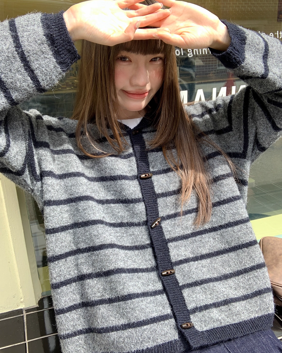 Border Knit Hoodie BU0042