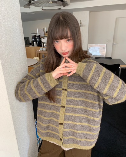 Border Knit Hoodie BU0042