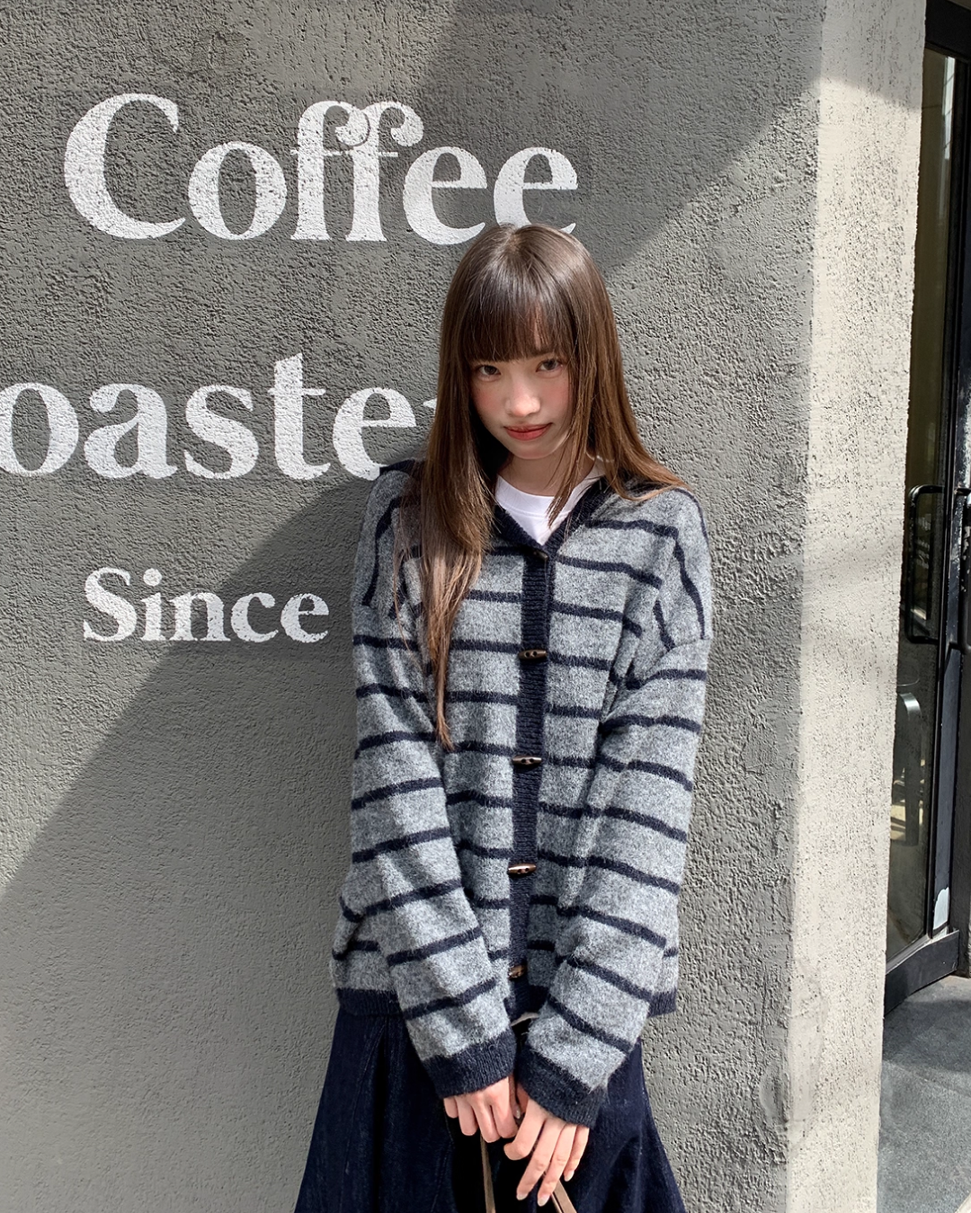 Border Knit Hoodie BU0042