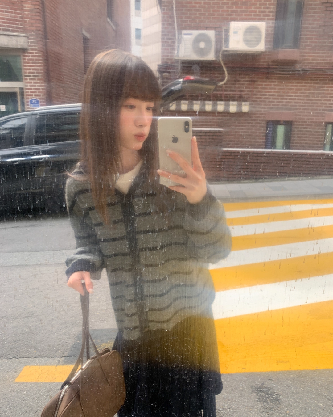 Border Knit Hoodie BU0042