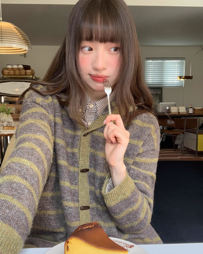 Border Knit Hoodie BU0042