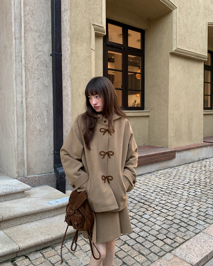 Brown Botton Ribbon Design Matching cloth BU0045