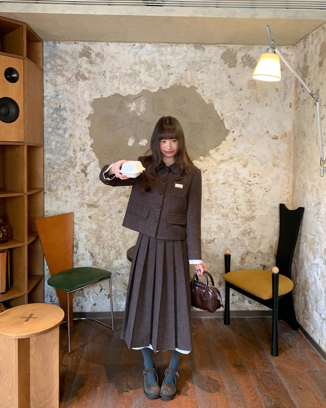 Wool Brown Lace Matching cloth BU0047