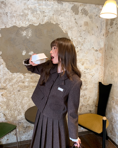 Wool Brown Lace Matching cloth BU0047