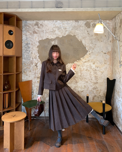 Wool Brown Lace Matching cloth BU0047