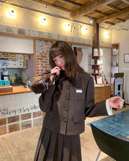 Wool Brown Lace Matching cloth BU0047