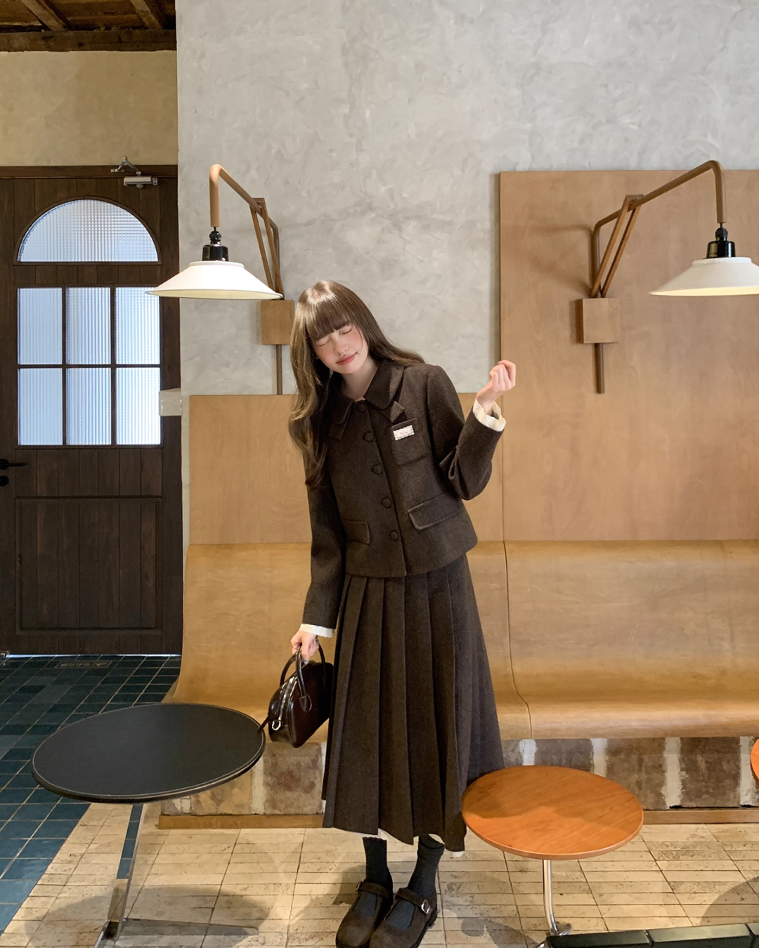 Wool Brown Lace Matching cloth BU0047