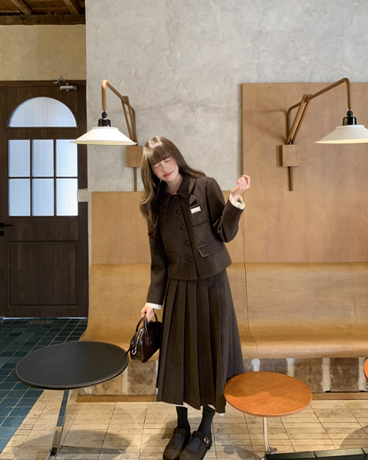 Wool Brown Lace Matching cloth BU0047