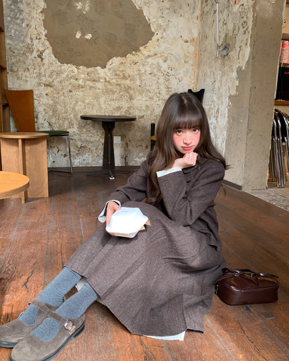 Wool Brown Lace Matching cloth BU0047