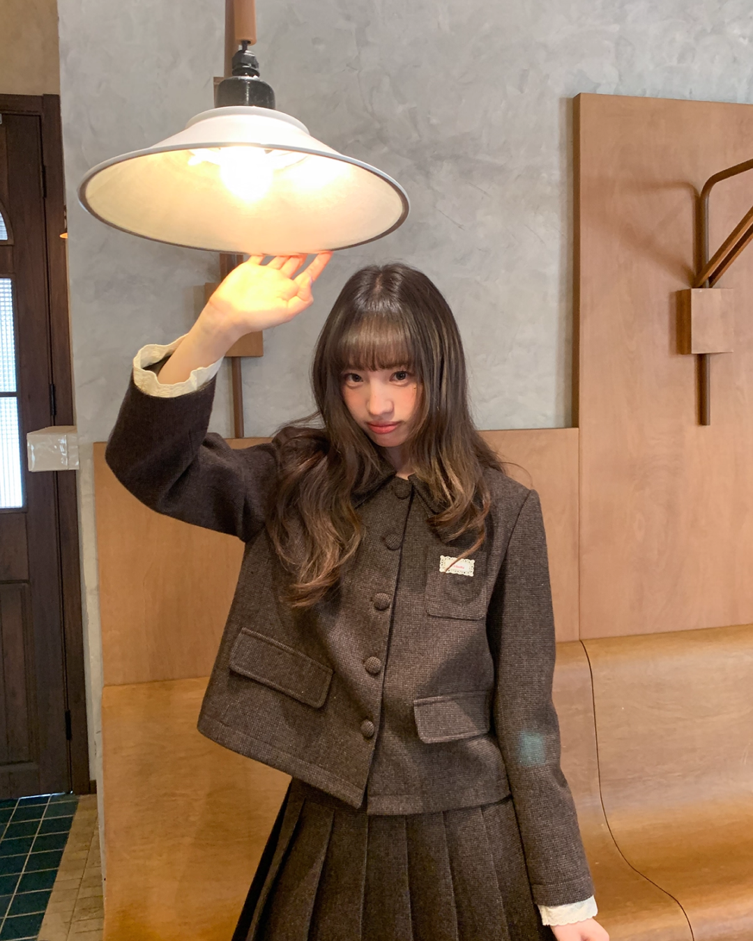 Wool Brown Lace Matching cloth BU0047