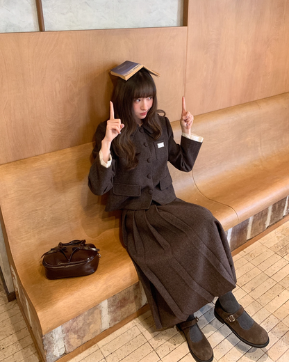 Wool Brown Lace Matching cloth BU0047