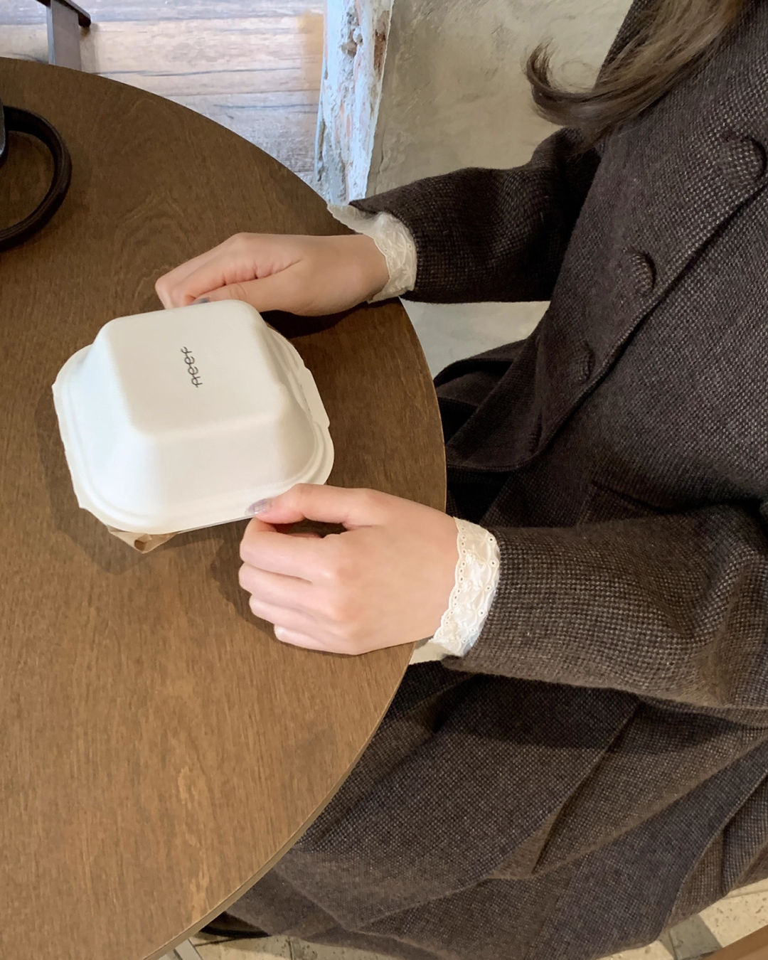 Wool Brown Lace Matching cloth BU0047