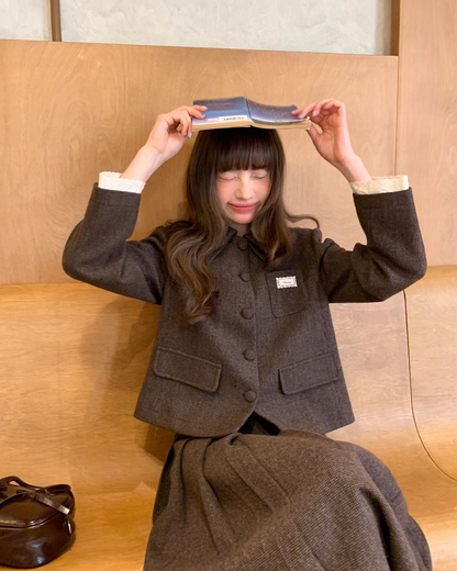 Wool Brown Lace Matching cloth BU0047