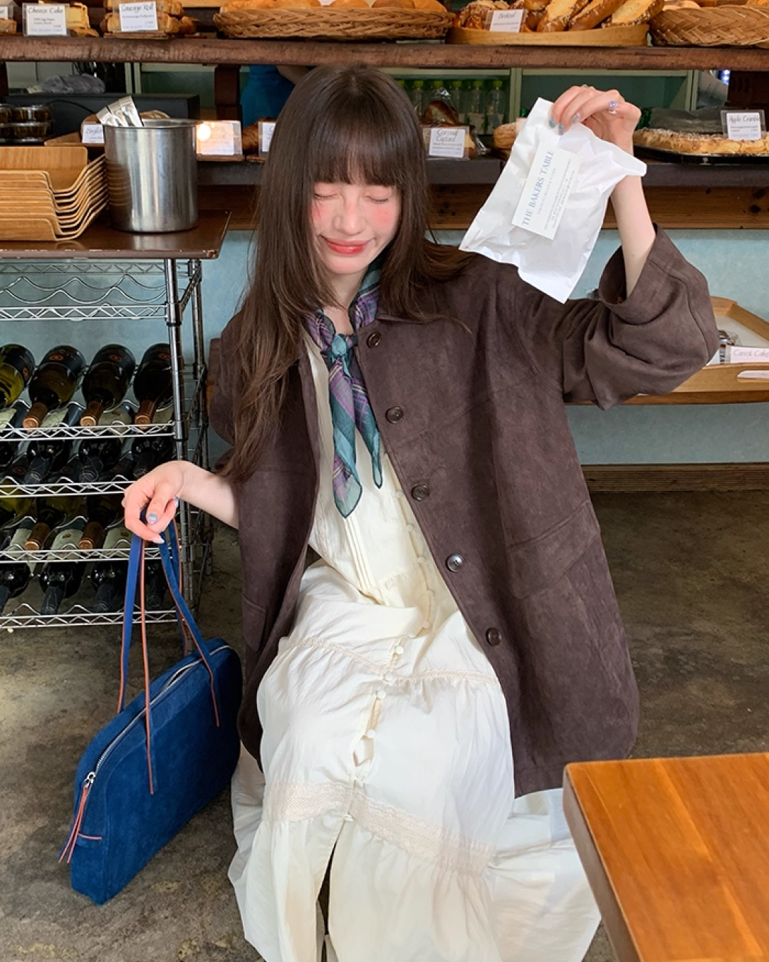 Suede Middle Length Jacket BU0049