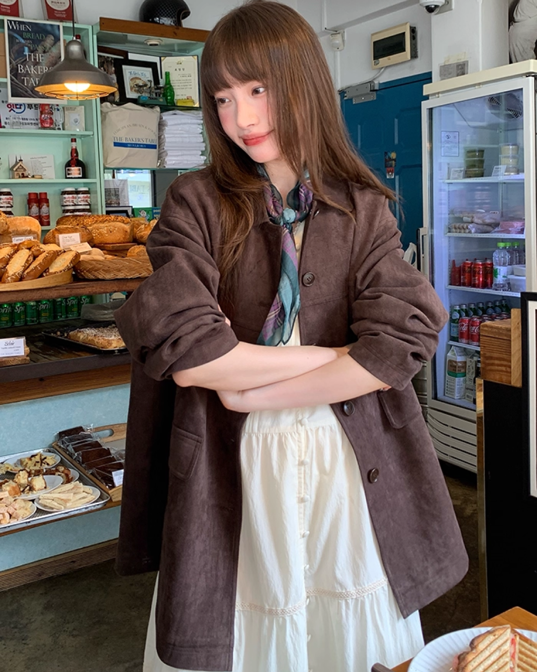 Suede Middle Length Jacket BU0049