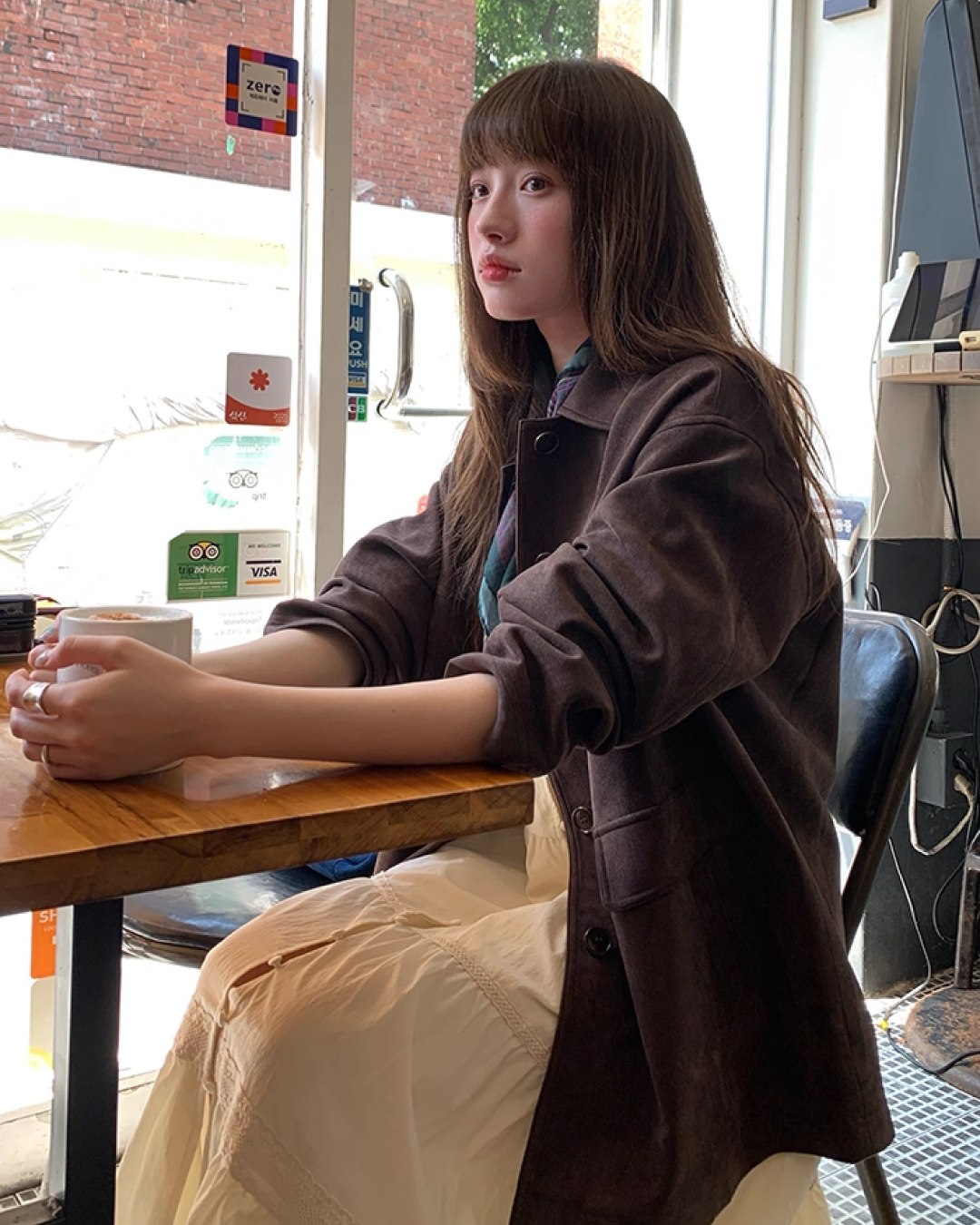 Suede Middle Length Jacket BU0049